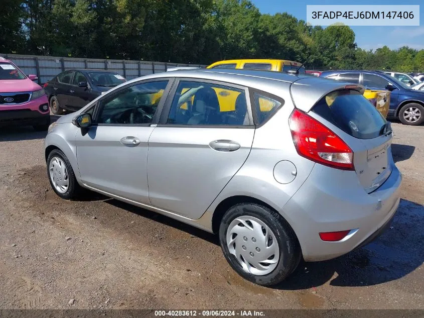 2013 Ford Fiesta Se VIN: 3FADP4EJ6DM147406 Lot: 40283612