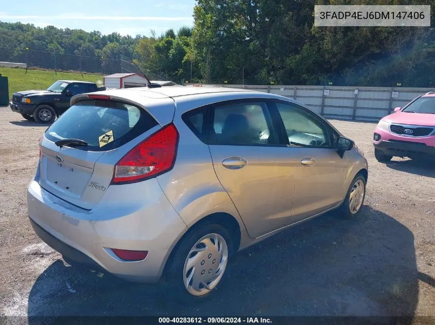 2013 Ford Fiesta Se VIN: 3FADP4EJ6DM147406 Lot: 40283612