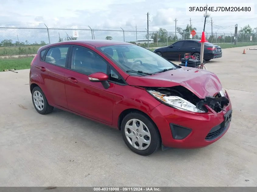 2013 Ford Fiesta Se VIN: 3FADP4EJ7DM206480 Lot: 40318008