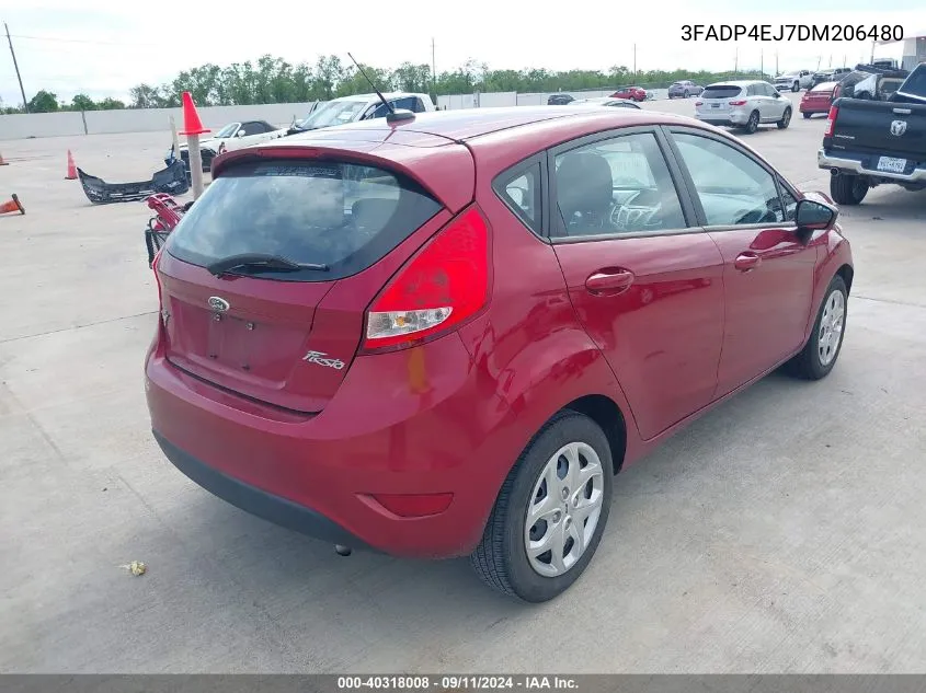 2013 Ford Fiesta Se VIN: 3FADP4EJ7DM206480 Lot: 40318008