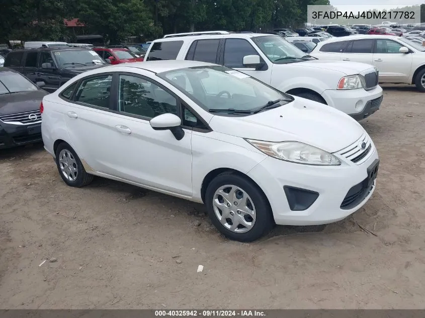 2013 Ford Fiesta S VIN: 3FADP4AJ4DM217782 Lot: 40325942