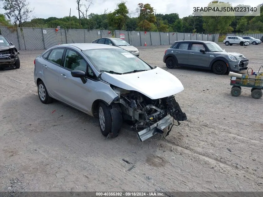 2013 Ford Fiesta S VIN: 3FADP4AJ5DM223140 Lot: 40355392