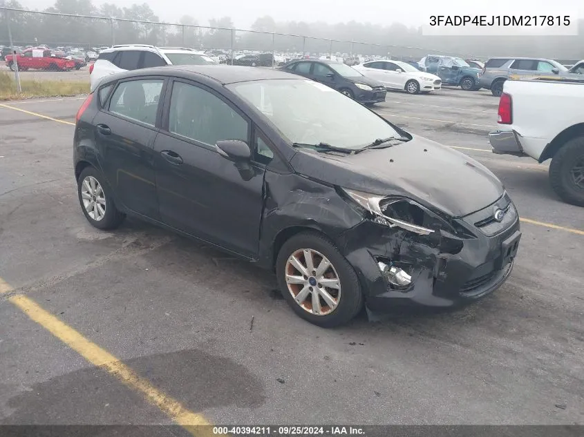 2013 Ford Fiesta Se VIN: 3FADP4EJ1DM217815 Lot: 40394211