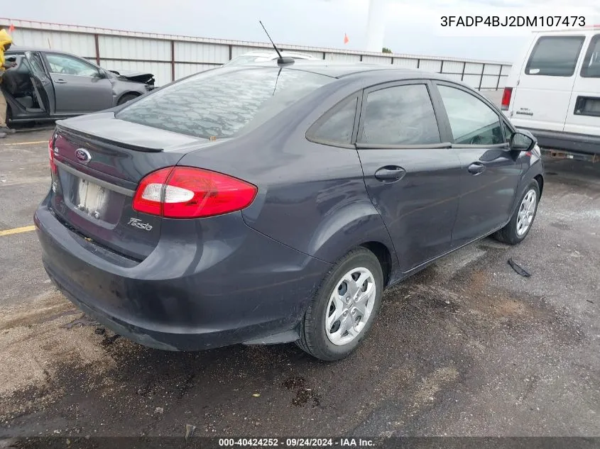 2013 Ford Fiesta Se VIN: 3FADP4BJ2DM107473 Lot: 40424252