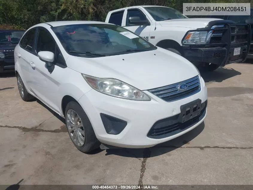 2013 Ford Fiesta Se VIN: 3FADP4BJ4DM208451 Lot: 40454373