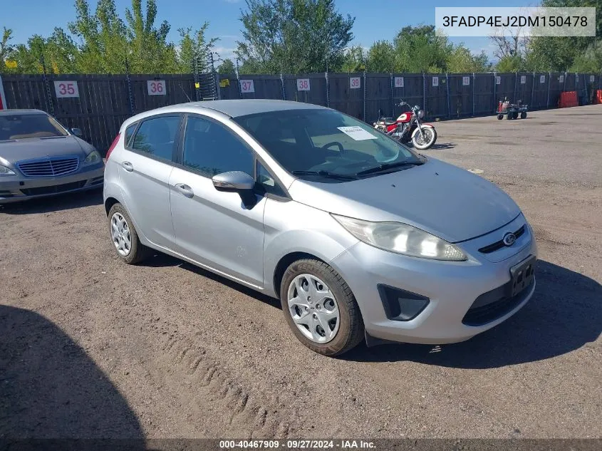 2013 Ford Fiesta Se VIN: 3FADP4EJ2DM150478 Lot: 40467909