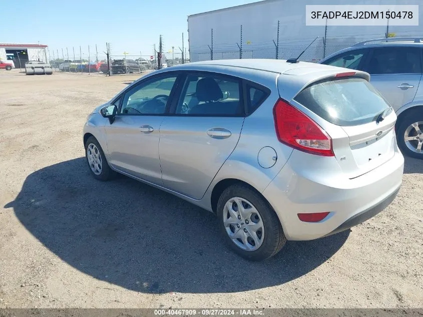 3FADP4EJ2DM150478 2013 Ford Fiesta Se