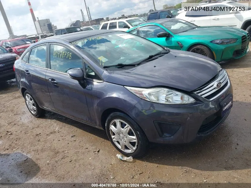 3FADP4BJ4DM192753 2013 Ford Fiesta Se