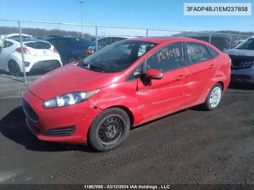 3FADP4BJ1EM237858 2014 Ford Fiesta