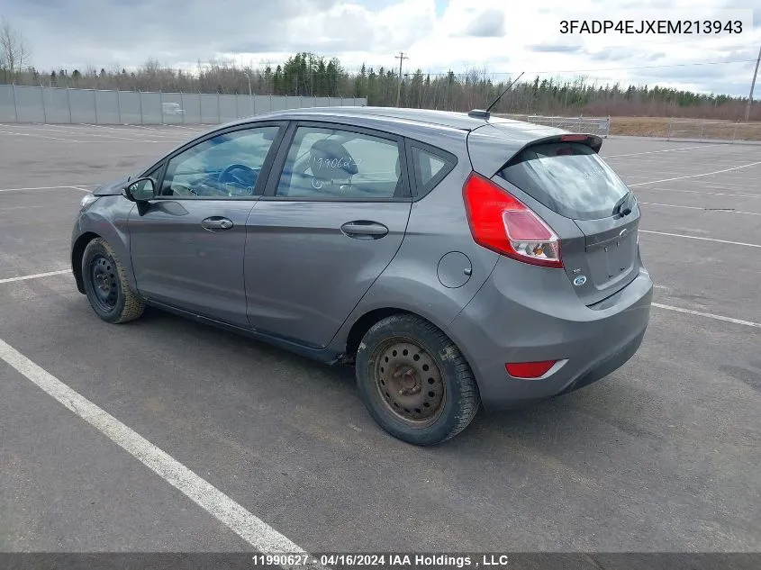 2014 Ford Fiesta Se VIN: 3FADP4EJXEM213943 Lot: 11990627