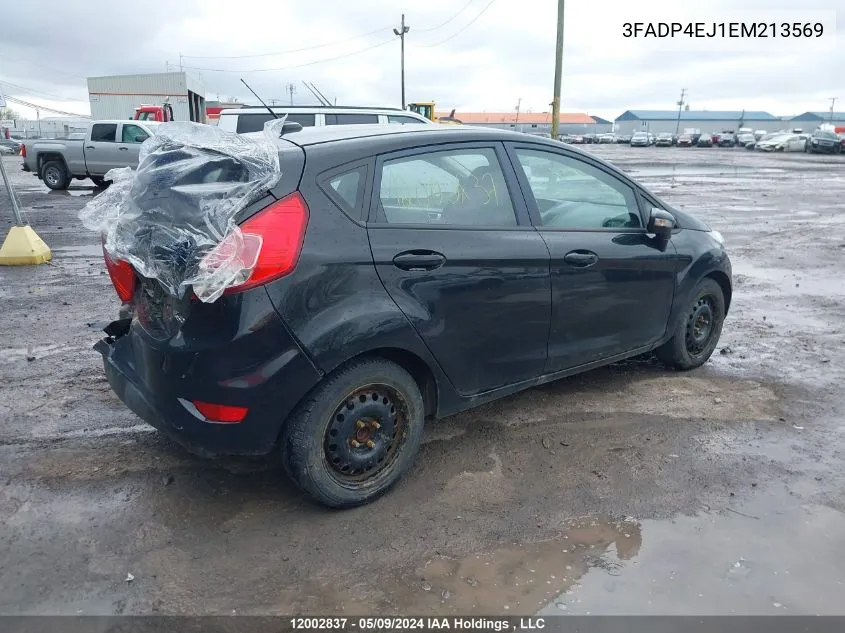 2014 Ford Fiesta Se VIN: 3FADP4EJ1EM213569 Lot: 12002837