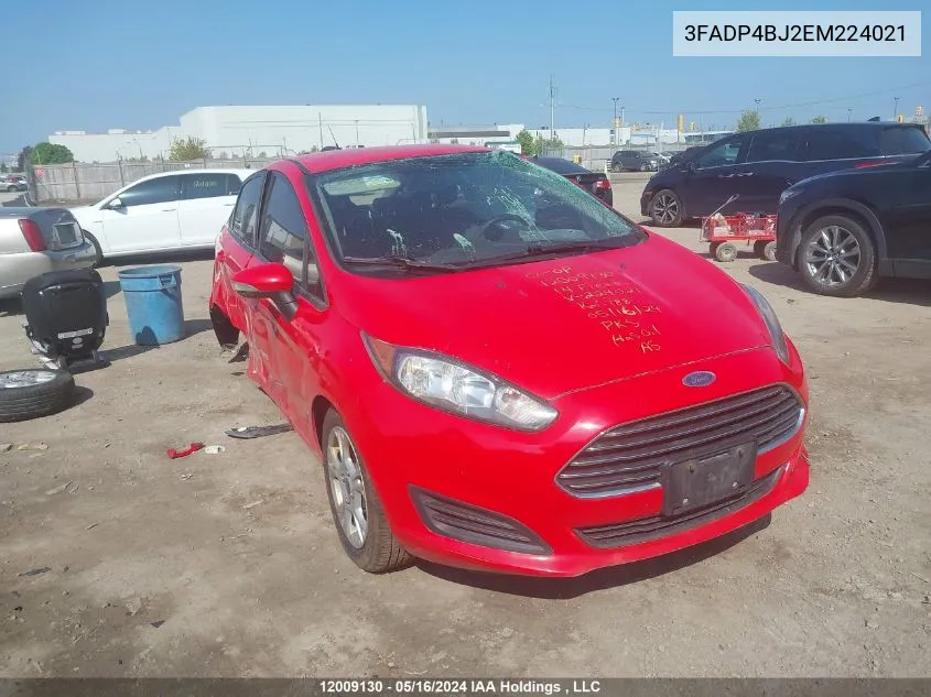 3FADP4BJ2EM224021 2014 Ford Fiesta Se