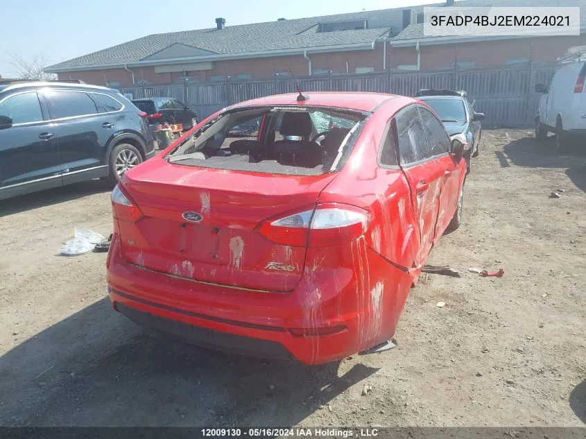 3FADP4BJ2EM224021 2014 Ford Fiesta Se