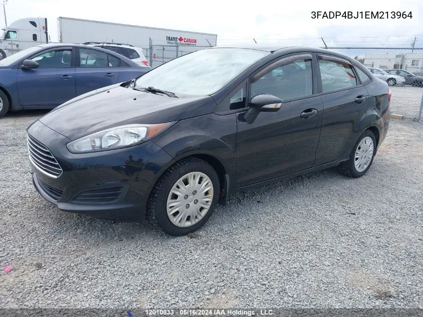 2014 Ford Fiesta Se VIN: 3FADP4BJ1EM213964 Lot: 12010833