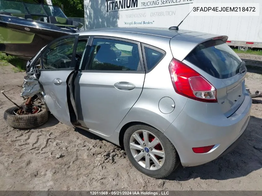 3FADP4EJ0EM218472 2014 Ford Fiesta Se