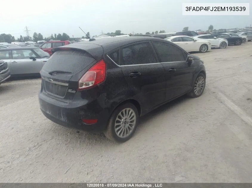 3FADP4FJ2EM193539 2014 Ford Fiesta Titanium