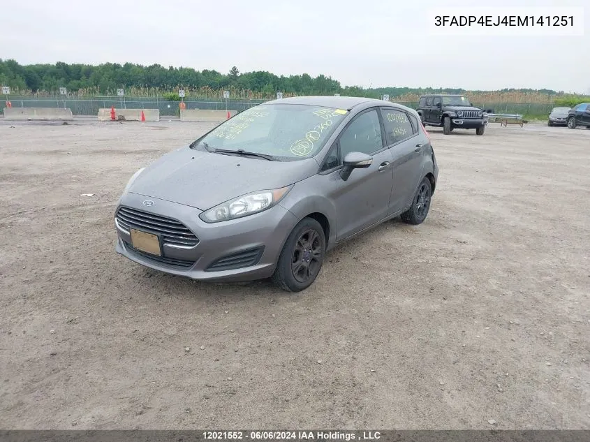 3FADP4EJ4EM141251 2014 Ford Fiesta Se