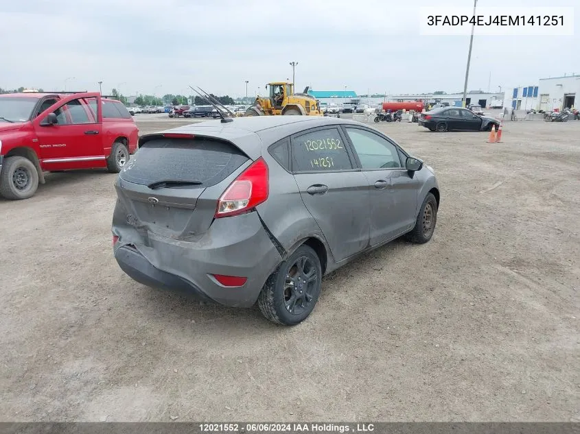 3FADP4EJ4EM141251 2014 Ford Fiesta Se