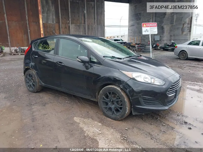 2014 Ford Fiesta Se VIN: 3FADP4EJ3EM237856 Lot: 12025500