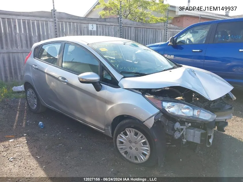 2014 Ford Fiesta Se VIN: 3FADP4EJ1EM149937 Lot: 12027155