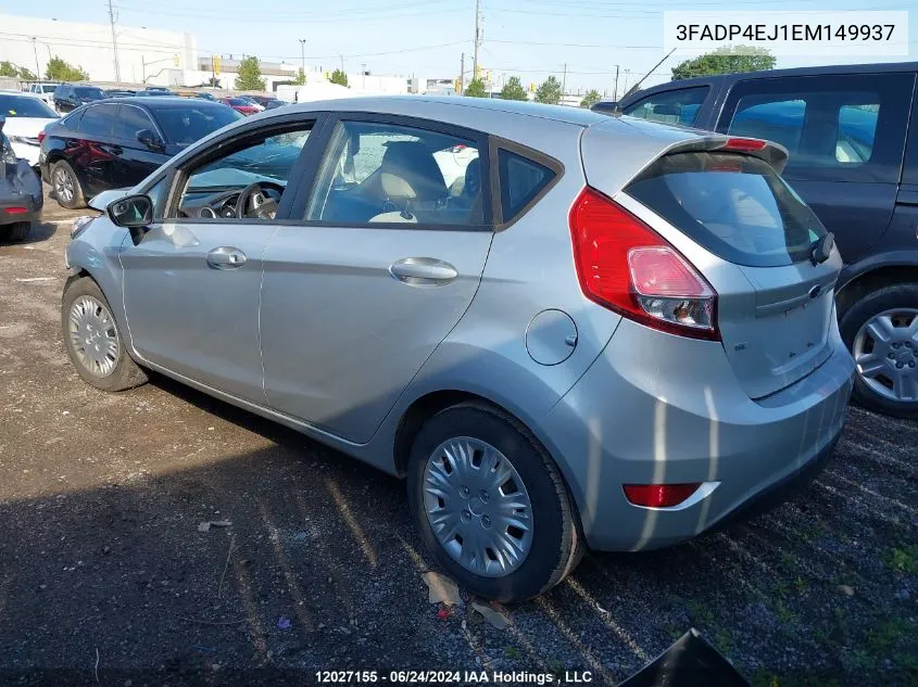 2014 Ford Fiesta Se VIN: 3FADP4EJ1EM149937 Lot: 12027155