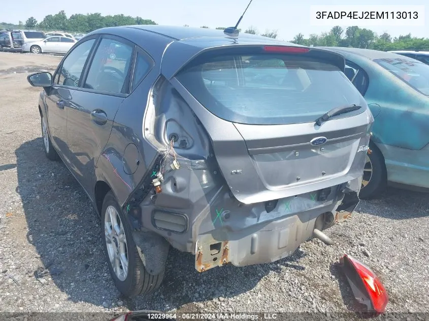 3FADP4EJ2EM113013 2014 Ford Fiesta