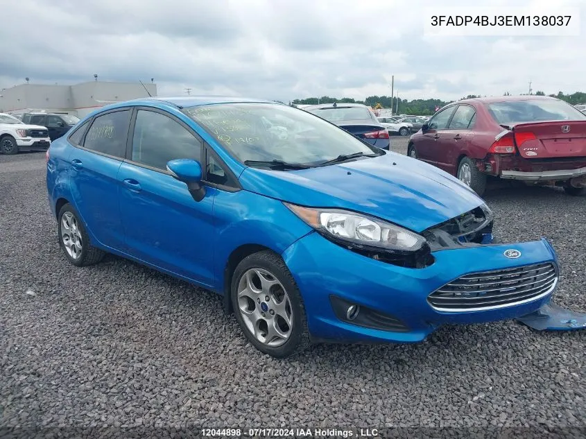 3FADP4BJ3EM138037 2014 Ford Fiesta Se