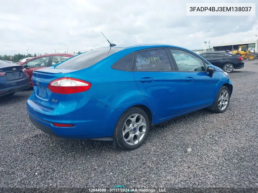 3FADP4BJ3EM138037 2014 Ford Fiesta Se