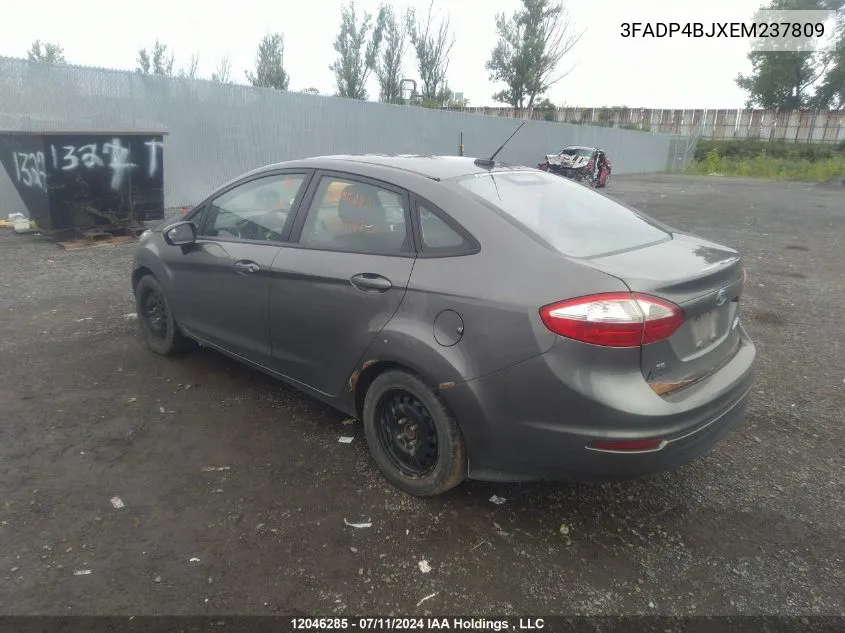 2014 Ford Fiesta VIN: 3FADP4BJXEM237809 Lot: 12046285