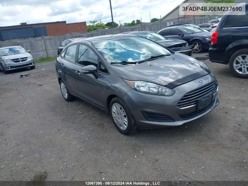 2014 Ford Fiesta Se VIN: 3FADP4BJ0EM237690 Lot: 12067395