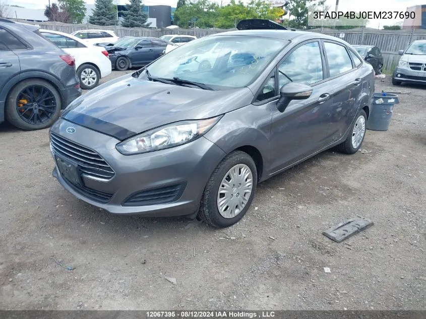 2014 Ford Fiesta Se VIN: 3FADP4BJ0EM237690 Lot: 12067395