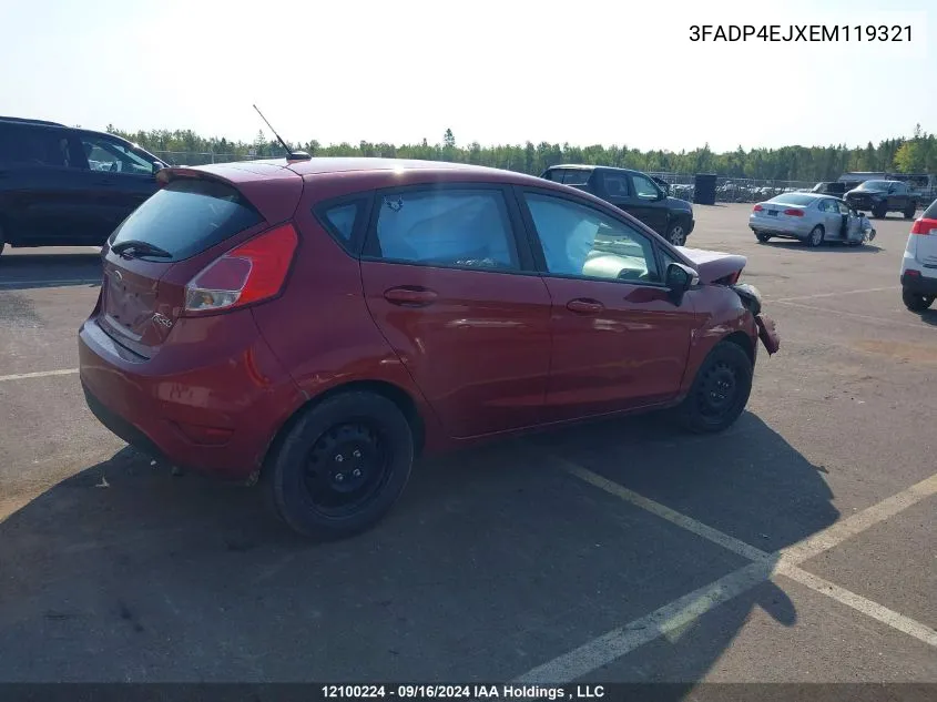 3FADP4EJXEM119321 2014 Ford Fiesta Se