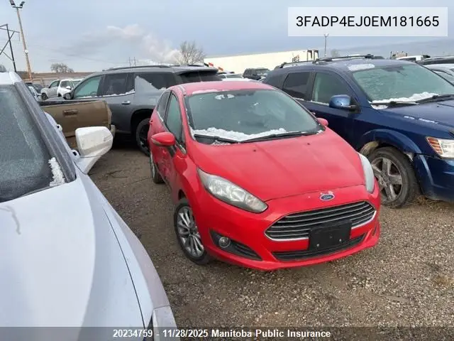 3FADP4EJ0EM181665 2014 Ford Fiesta Se