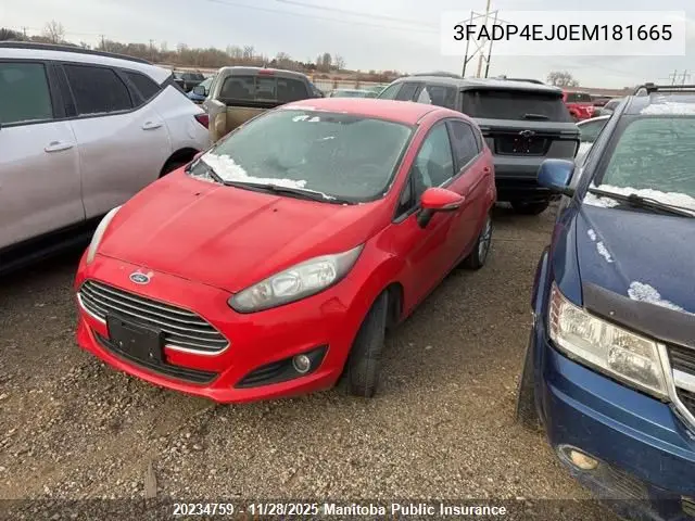3FADP4EJ0EM181665 2014 Ford Fiesta Se