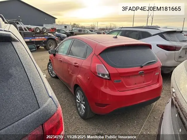3FADP4EJ0EM181665 2014 Ford Fiesta Se