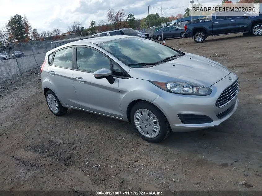 2014 Ford Fiesta Se VIN: 3FADP4EE4EM202696 Lot: 38121807