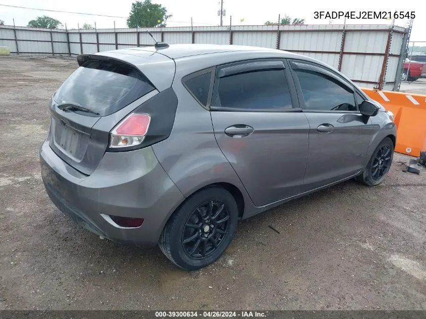 3FADP4EJ2EM216545 2014 Ford Fiesta Se