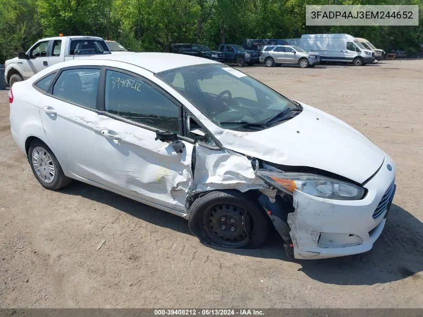 3FADP4AJ3EM244652 2014 Ford Fiesta S