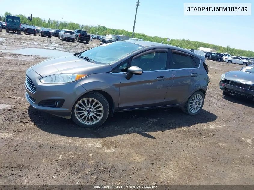 2014 Ford Fiesta Titanium VIN: 3FADP4FJ6EM185489 Lot: 39412689