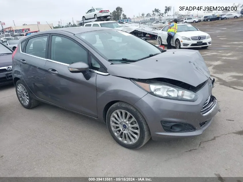 2014 Ford Fiesta Titanium VIN: 3FADP4FJ9EM204200 Lot: 39413581