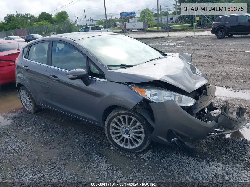 2014 Ford Fiesta Titanium VIN: 3FADP4FJ4EM159375 Lot: 39417181