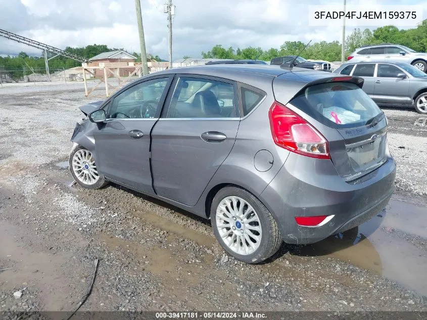 2014 Ford Fiesta Titanium VIN: 3FADP4FJ4EM159375 Lot: 39417181