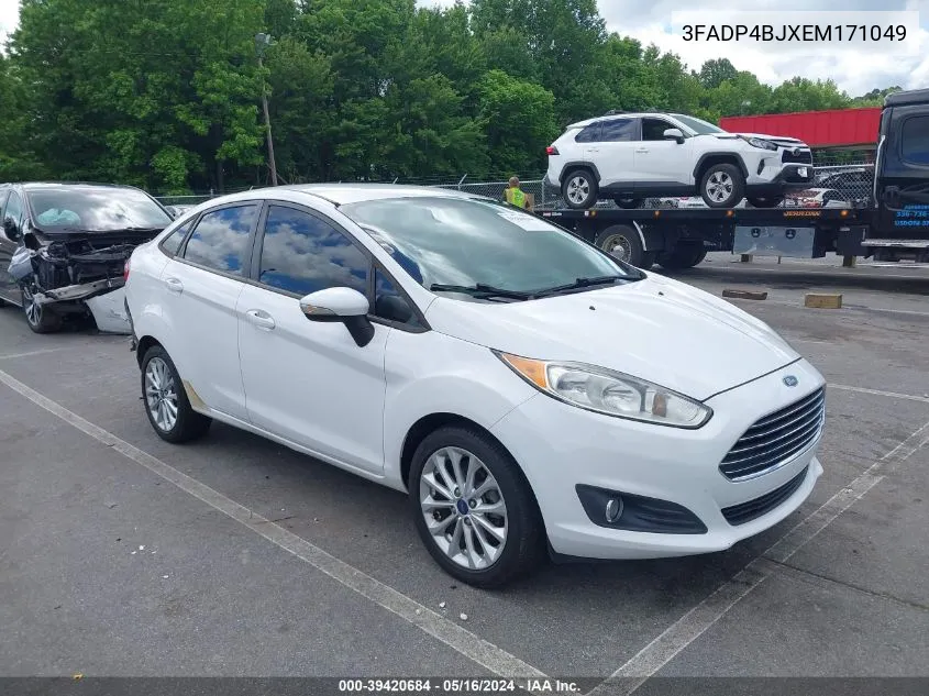 2014 Ford Fiesta Se VIN: 3FADP4BJXEM171049 Lot: 39420684