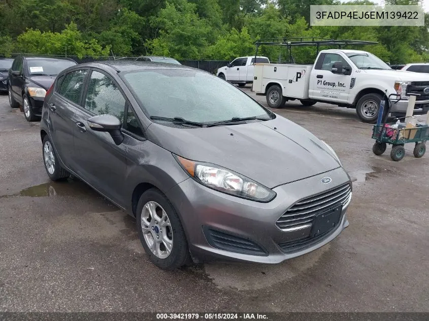 2014 Ford Fiesta Se VIN: 3FADP4EJ6EM139422 Lot: 39421979