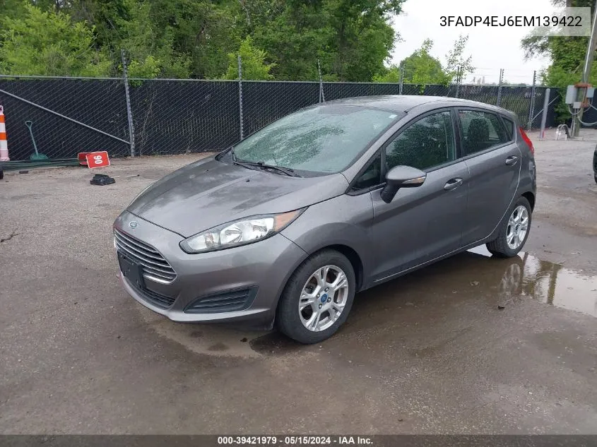 2014 Ford Fiesta Se VIN: 3FADP4EJ6EM139422 Lot: 39421979