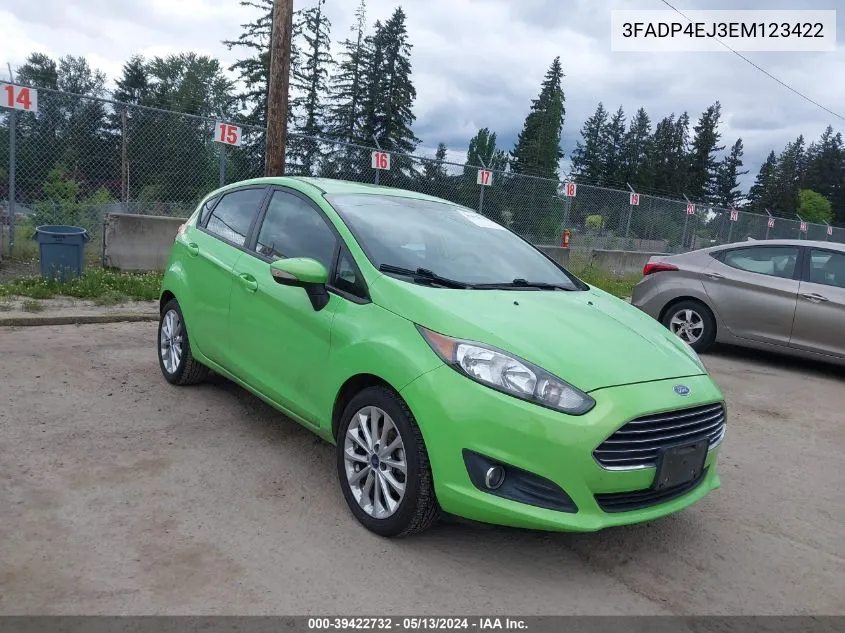 2014 Ford Fiesta Se VIN: 3FADP4EJ3EM123422 Lot: 39422732