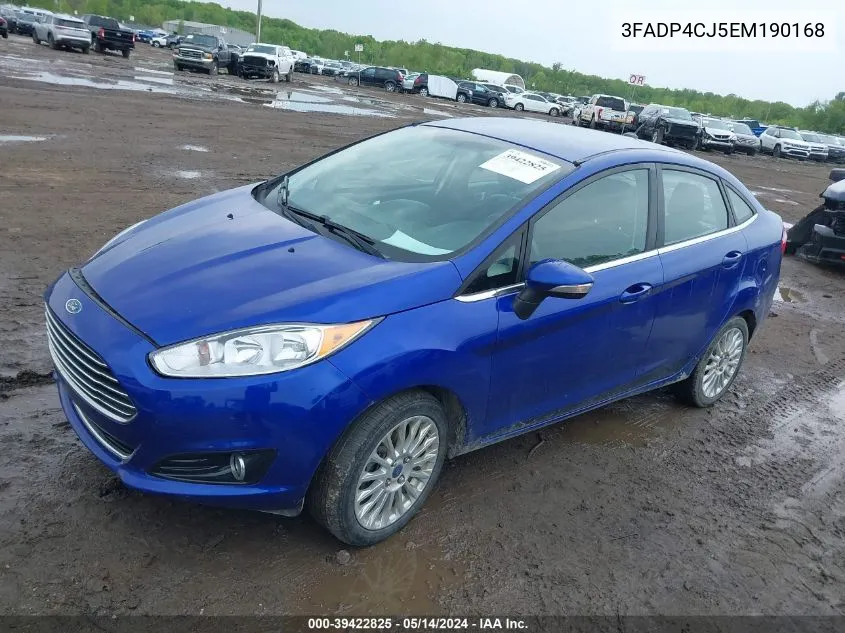 3FADP4CJ5EM190168 2014 Ford Fiesta Titanium