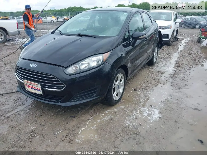 2014 Ford Fiesta Se VIN: 3FADP4BJ6EM125038 Lot: 39442896