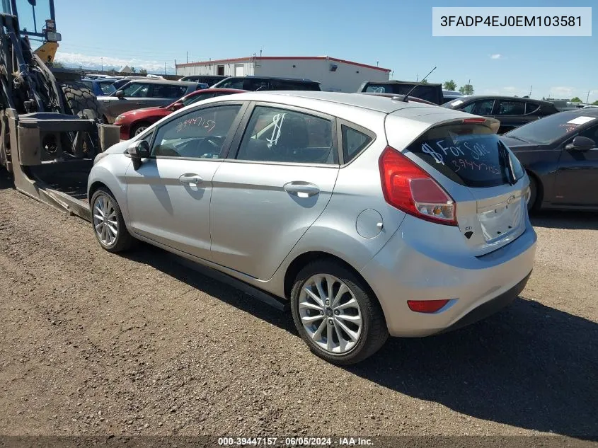 3FADP4EJ0EM103581 2014 Ford Fiesta Se