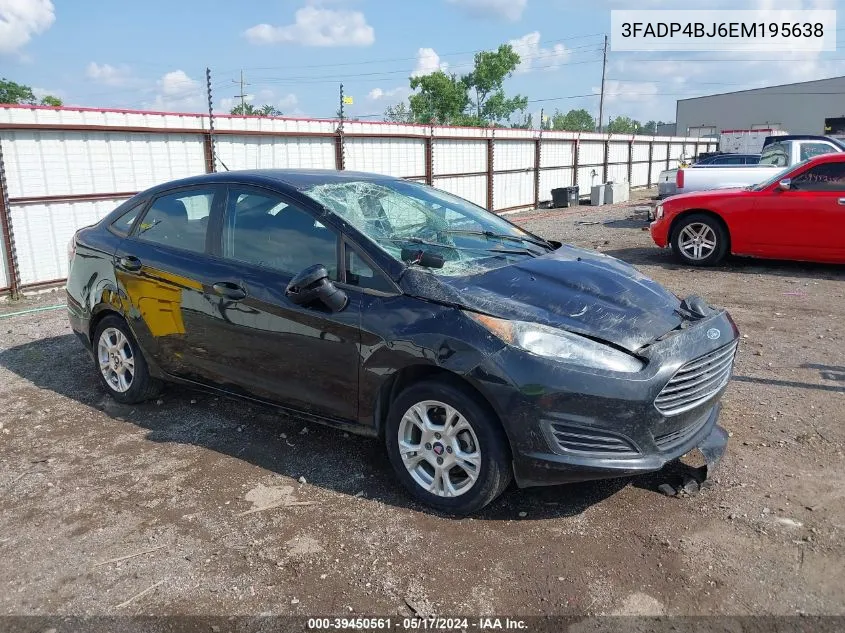 3FADP4BJ6EM195638 2014 Ford Fiesta Se